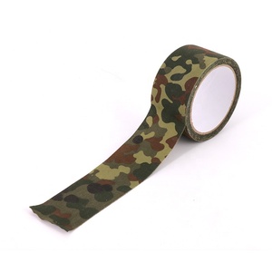 <span class=keywords><strong>Flecktarn</strong></span>-Cinta de tela autoadhesiva para uso en exteriores, conducto de camuflaje para acampar, cazar, resistente al calor, de algodón, 10M - Product Image 1