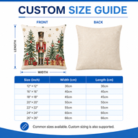Housse de coussin en polyester motif camion de Noël, vente en gros, sans insert, pour canapé et lit, décoration de Noël