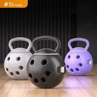 Ballon d'exercice LEHE, haltères remplis d'eau, haltères réglables de 13,9 lb, poignée détachable, kettlebell Singolo pour l'entraînement musculaire