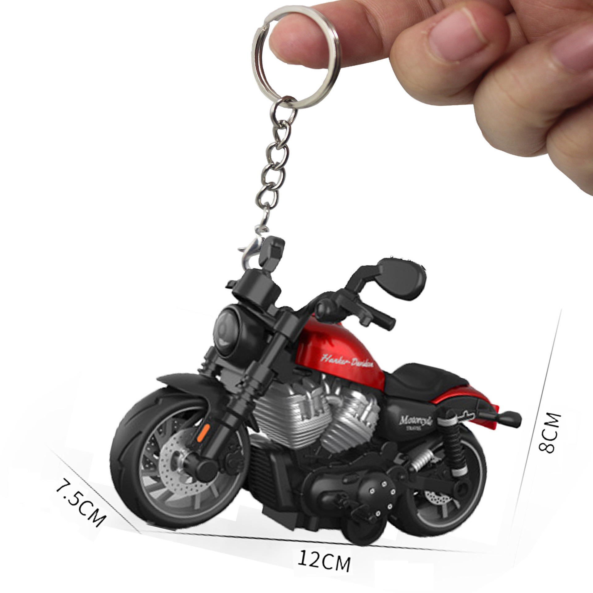 -2 moto rouge de retour d'alliage