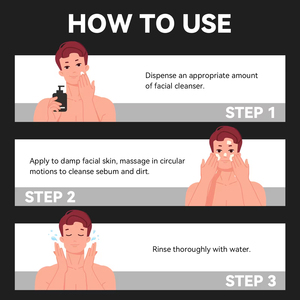 Marque privée Soins du visage anti-acné pour hommes Nettoyant pour le visage Crème nettoyante en profondeur pour hommes - Product Image 6