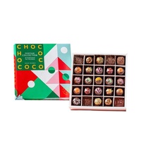 Commande Boîte d'emballage cadeau vide en carton épais boîte de chocolat rectangulaire de noël personnalisée boîtes de papier pour chocolat en forme de coeur