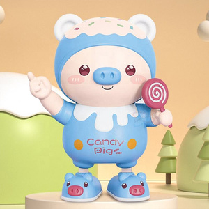 Maialino Elettrico Danzante Dinamico con Luci, Cammina a Sinistra/Destra, Giocattolo in Plastica per Bambini 0-24 Mesi e 2-3 Anni, Vendita all'Ingrosso - Product Image 2