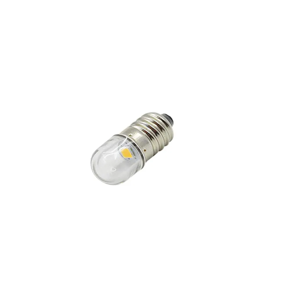 HoneyFly T10 indicador LED lâmpada E10 parafuso DC 1W 3V 4.5V 6V 12V 24V 2835SMD 100LM sinal lâmpada iluminação para tocha 3000k 6500k