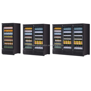 Refrigerador Vertical Comercial para Supermercado, Puerta de Vidrio, Equipo de Refrigeración con Ventilador, 1800L, Control Digital - Product Image 4