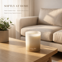 Bougie parfumée de luxe haut de gamme, décoration d'intérieur, bougies en soja personnalisées dans un verre givré pour soulager le stress et favoriser le sommeil