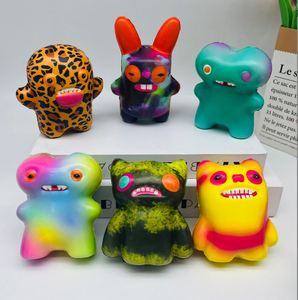 Nuevo Juguete Sensorial Antiestrés de Monstruo Dental Feo y Adorable de Levantamiento Lento 2025 para Niñas y Niños, de Material TPR Colorido - Product Image 5