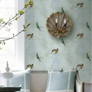 Bird Design Non-woven Decorative Wallpaper Factory in China