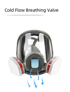 Masque respiratoire intégral réutilisable modèle 6800 KN95, filtre anti-poussière, protection respiratoire complète pour la pulvérisation agricole - Product Image 3