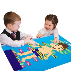 Giáo dục mầm non dạy học sinh tiểu học cảm thấy cấu trúc cơ thể các cơ quan nhận ra biểu đồ treo tường tự làm bảng bận rộn - Product Image 6