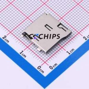 TF-015-N SD Card / Memory Card Connector SMD Connector Self-Return Type MicroSD Card (TF Card) Card Holder 2mm - Product Image 1