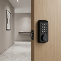 Serrure intelligente Tuya en aluminium, serrure à pêne dormant numérique, empreinte digitale, mot de passe, clé, carte intelligente, serrure de porte WiFi, application pour la maison et l'hôtel
