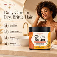 Crème capillaire au beurre de Chebe 102g, poudre de Chebe, beurre de karité, huile d'olive, beurre capillaire hydratant pour cheveux secs, crépus et bouclés