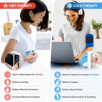 Compresse de gel réutilisable personnalisée, compresse chaude et froide douce, coussin de refroidissement, compresse chaude et froide pour soulager la douleur à l'épaule, au genou, au coude