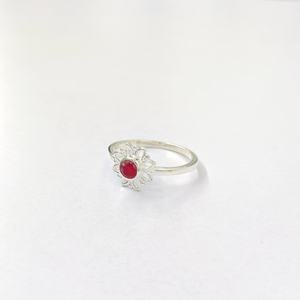 Bague en agate rubis, argent sterling 925, bague en pierres précieuses, bague en agate rubis réglable, collection artisanale, bagues fines, bijoux en argent, prix de gros - Product Image 3