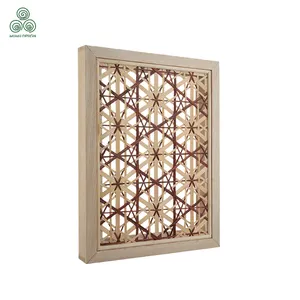 MUMU Manufacturing 2023 Newest Design Nordic Wicker Decorative White Rattan Cabinet Doors