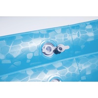 Piscine familiale rectangulaire gonflable Bestway 54009 Deluxe bleue pour l'extérieur, baignoire 305 x 183 x 56 cm