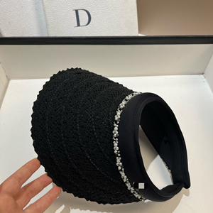 Sombrero de Verano para Mujer, Estilo Nuevo, Elegante, <span class=keywords><strong>con</strong></span> Perlas y Encaje, de Doble Capa, de Seda de Hielo, <span class=keywords><strong>con</strong></span> Protección UV, para Golf, Tenis y Otras Actividades - Product Image 4