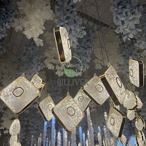 Bán buôn đám cưới sáng tạo Hành Tinh 10 đầu đèn chùm đám cưới Trần đầy sao trang trí đám cưới hội trường dẫn trần ánh sáng đèn chùm - Product Image 3