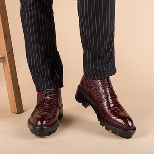 Nouvelles Chaussures en Cuir Décontractées pour Hommes, Style Italien, Semelles Souples, Tige en Peau de Mouton de Haute Qualité, Rehaussantes, Idéales pour l'Automne - Product Image 5