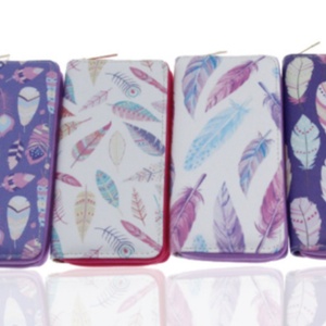 For Custom Cartoon Pattern PU Leather Open Closure Waterproof Long <b>Card</b> <b>Holder</b> <b>Wallet</b> for Women with Cotton Lining - Product Image 5