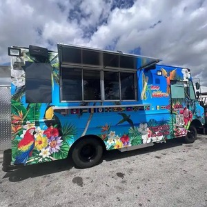 รถขายอาหารรถเข็นขายอาหารกลางแจ้งพร้อมอุปกรณ์สำหรับส่งออก - Product Image 1