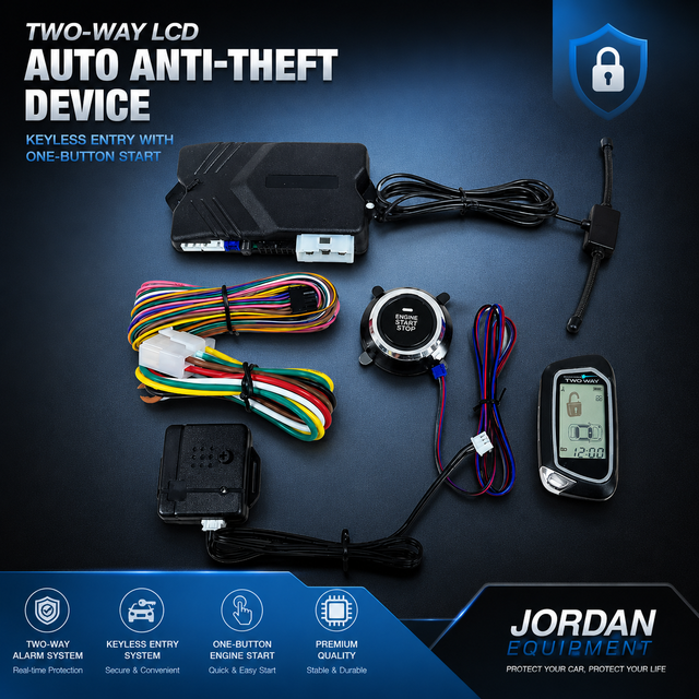 Hot Sale Universal 12V Car Alarm System Two-Way LCD Remote Start Keyless Entry Bluetooth APP Anti-Theft Kit for Most Vehicles