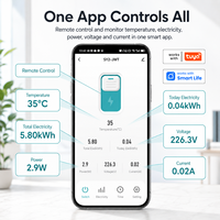Interruptor Inteligente Tuya SY2 con Medición, Disyuntor MCB de 63A para Automatización del Hogar, Control Remoto y Protección contra Sobrecorriente (Envío desde Almacén de la UE)