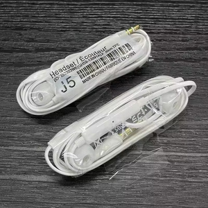 Vente en gros d'écouteurs filaires <span class=keywords><strong>J5</strong></span> intra-auriculaires avec micro pour smartphones Samsung S8 S9 S4 S5 - Product Image 2