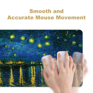 Tapis de souris de jeu grand format Van Gogh Starry Sky, résistant à l'eau, anti-rayures, en caoutchouc naturel, tapis de bureau, stock <span class=keywords><strong>CS</strong></span> GO <span class=keywords><strong>LOL</strong></span> - Product Image 5
