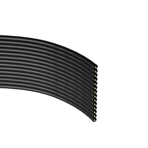 Yuezhen, cobre estañado trenzado negro, 4P, 28 AWG, Cable de cinta plana de silicona, Cable paralelo de goma de silicona suave Flexible - Product Image 4