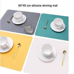 60*40 Cm Large Nonskid Heat Resistant Placemat Silicone Table Mat Silicone Mat For Kitchen Counter