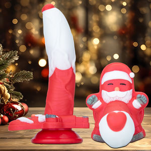 Dildo Jumbo Natalizio Innovativo a Forma di Babbo Natale, Potente Stimolatore Prostatico <span class=keywords><strong>e</strong></span> Dispositivo Anale per Natale - Product Image 1