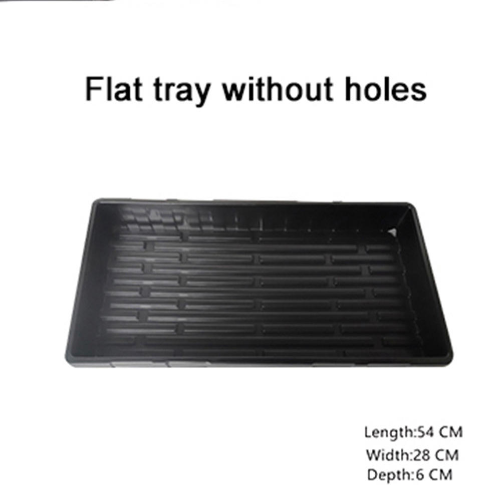Flat tray without holes