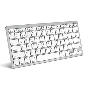 คีย์บอร์ดบลูทูธแบบพกพาบางเฉียบไร้สาย Bulk Oem Hungarian Mini Clavier รุ่น Bkc001 สำหรับ Apple iPad Samsung Phone Tab4 - Product Image 1
