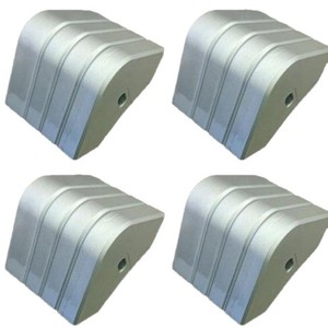 Protectores de esquinas de aluminio estilo Crest, paquete de 2, para embarcaciones pontón - Product Image 5