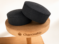 Disques de charbon de bois de fruit rondes noires à allumage rapide pour chicha et barbecue