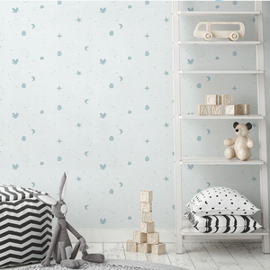 Glowing Star and Moon Design <strong>PVC</strong> 3D Foam Wallpaper for Kids - Product Image 1