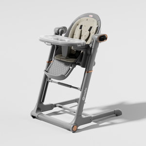 Chaise haute multifonction 3 en 1 pour bébé, chaise à manger, siège à bascule pliable, chaise d'alimentation luxueuse pour bébé - Product Image 5