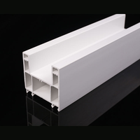 Profilé en PVC extrudé creux, résistant aux UV et ignifuge, pour usage en construction