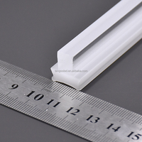 Profilés co-extrudés en plastique de couverture de lumière de diffuseur de Led en acrylique personnalisés pour l'éclairage de profil en aluminium de LED