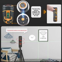 Niveau laser Inorm, projecteur de ligne infrarouge, générateur de faisceau vert et rouge, modèle portable mini 2 lignes, fabriqué à Changzhou, Jiangsu