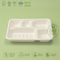 Assiettes de mariage compostables en bagasse de canne à sucre, vaisselle jetable, fabricant direct d'usine OEM pour les acheteurs de services de traiteur