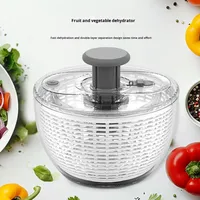 Handmatige draaibare slacentrifuge |   Sla-spinner |   Fruitwasser |   Fruitwasbak met zeef |   Groentereiniger
