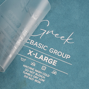 Bán Buôn Tùy Chỉnh Quần Áo Sắt Trên Báo Chí Nhiệt Tagless Rửa Nhãn Cổ Nhãn Logo Truyền Nhiệt In Ấn Nhãn Cho T-Shirts - Product Image 4