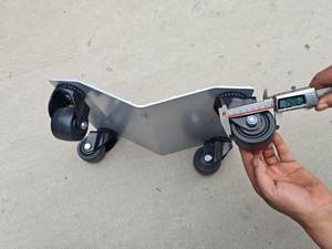 Plataforma Rodante para Autos con Certificación CE, Capacidad de Carga de 1 Tonelada, Plataforma Rodante para Ruedas de Vehículos con Placa de Acero de Patrón de 5 mm - Product Image 4