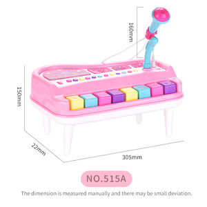 Ensemble <span class=keywords><strong>de</strong></span> jouets musicaux pour enfants, mini microphone en plastique, clavier musical, piano électronique, 8 touches, jouets <span class=keywords><strong>de</strong></span> piano pour apprendre la <span class=keywords><strong>musique</strong></span> - Product Image 5