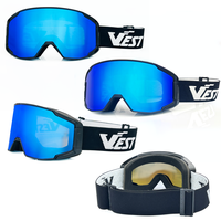 SK813 Système de verrouillage latéral, lunettes de ski à lentille magnétique, OEM ODM, fabricants de lunettes de ski et de snowboard personnalisées