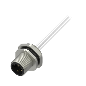 ขั้วต่อสำหรับยานยนต์มาตรฐาน IEC 6P ชุบทองเหลือง/นิกเกิล IP67 พร้อมน็อตแบบกำหนดเองและตัวเรือนไนลอน - Product Image 1