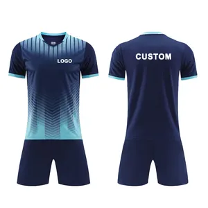 Hoge Kwaliteit Nieuwe Sublimatie Ontwerp Mannen Kids Voetbal Uniform Sportkleding Voetbal Uniform Voor Mannen Voetbal Jersey